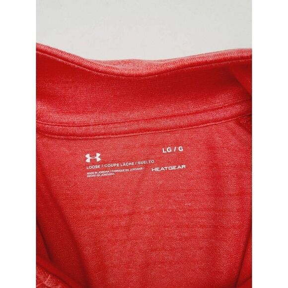 Under Armour Stripe Tech 1/4 Zip Top Womens Large Loose Heat Gear 1276211 - Picture 5 of 5